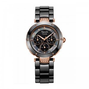Alexandre Christie AC 2439 Rosegold Black Ceramic BFBRGBA